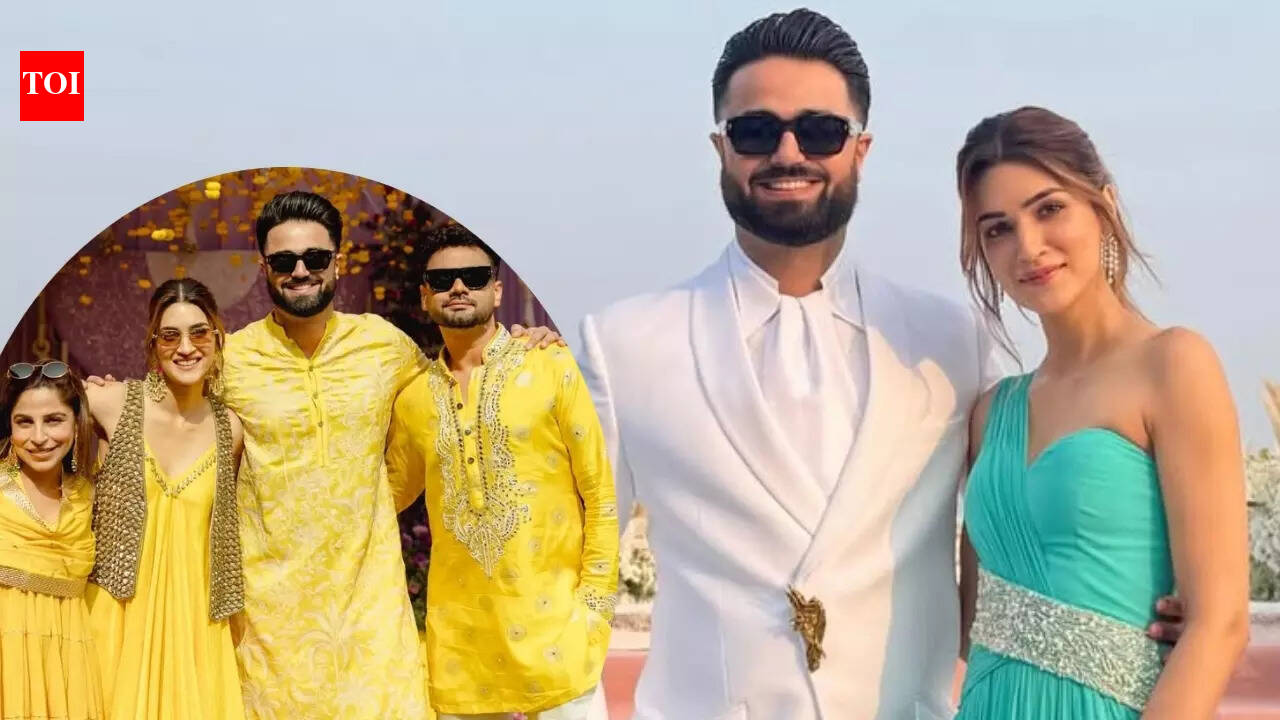 Kriti Sanon poses with rumoured boyfriend Kabir Bahia as he drops PICS from Nupur Sanon, Stebin Ben's wedding; the bride's reaction is priceless - See inside