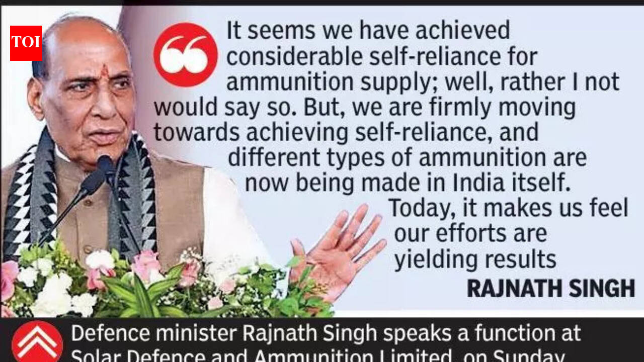 India fast moving towards self-reliance in ammunition production: Rajnath Singh