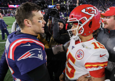 Tom Brady takes subtle shot at Patrick Mahomes during brutal 49ers playoff blowout