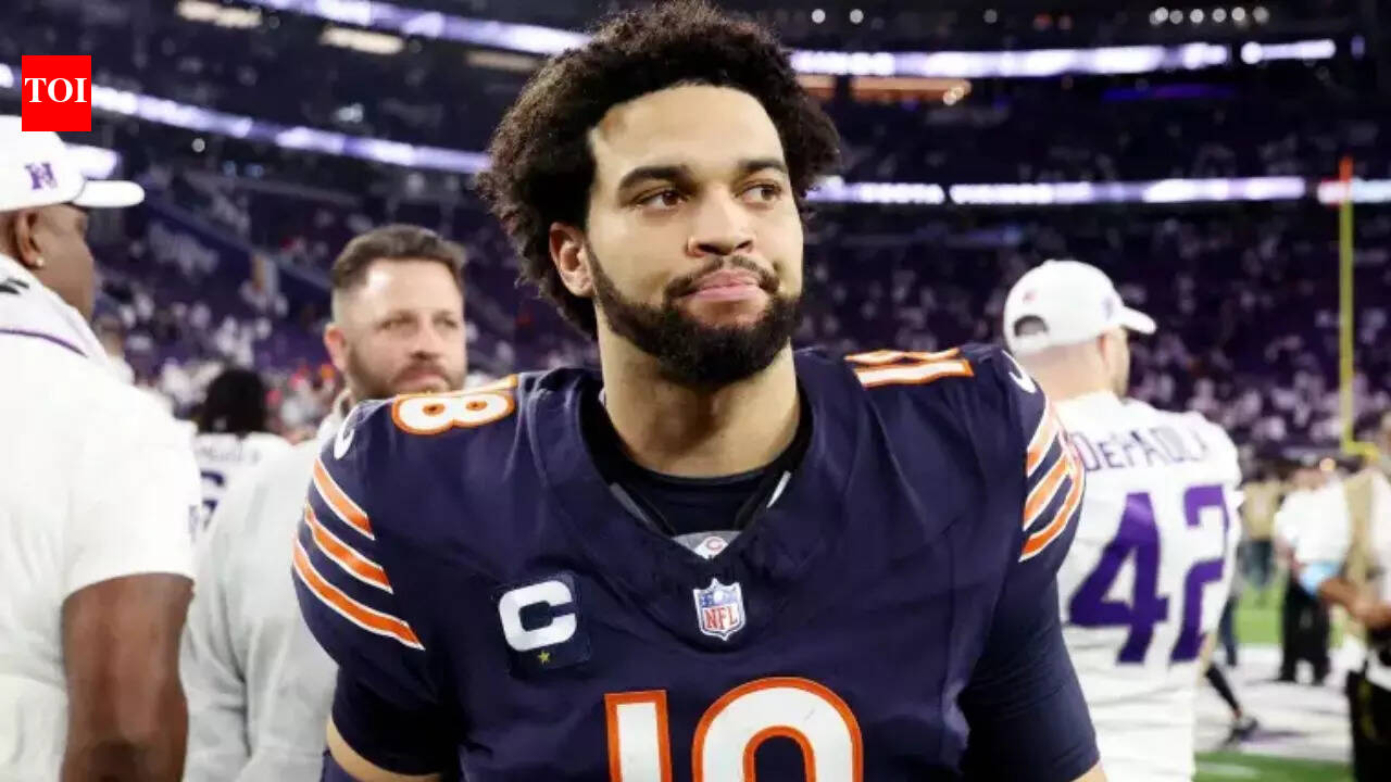 Caleb Williams stuns in neon sweater and matching nails Bears face Rams in divisional showdown