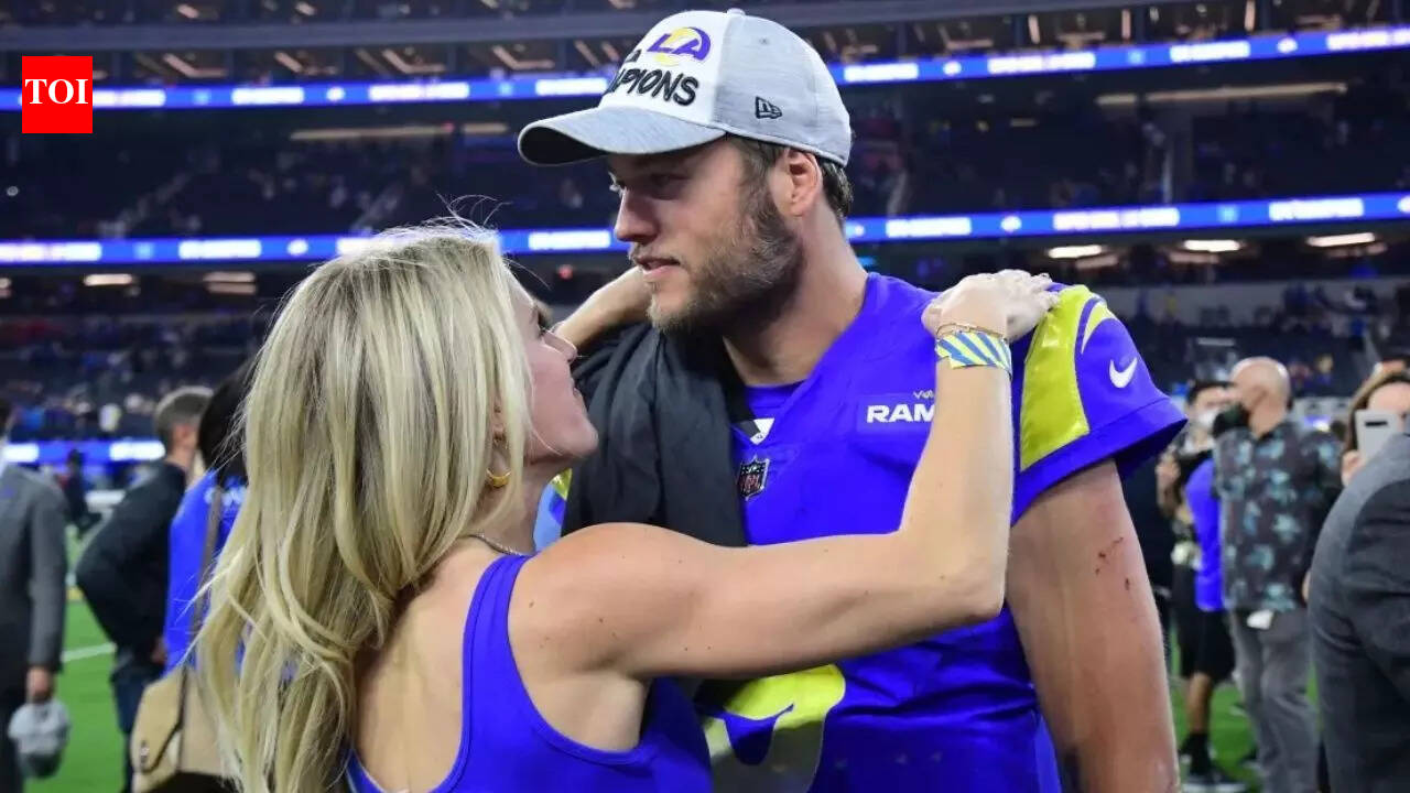 Matthew Stafford’s wife and four daughters wow Chicago crowds with synchronized Rams fashion flair