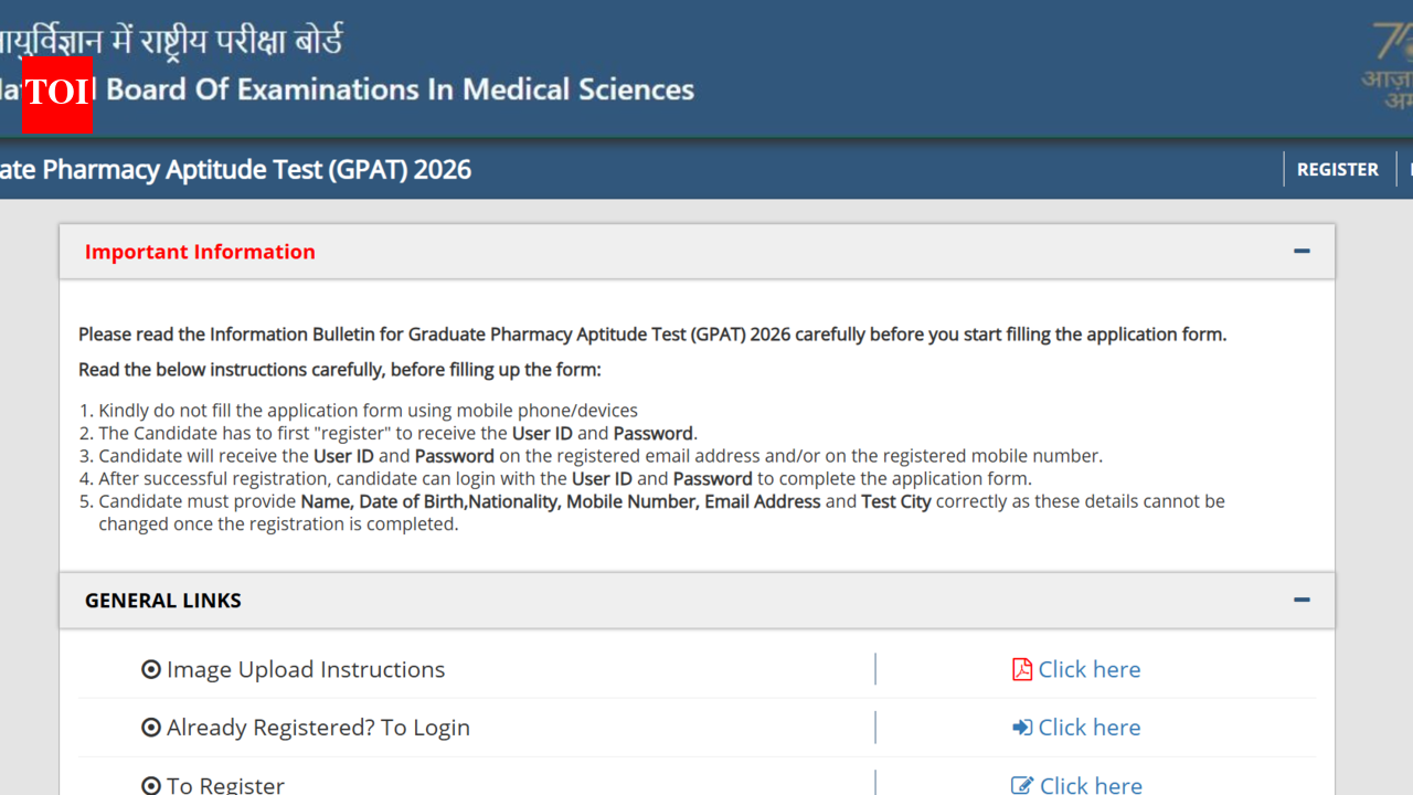 GPAT 2026 application correction window closes today at nbe.edu.in: Check direct link, editable fields here