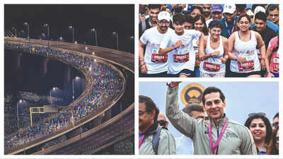 Spirit, speed  and smiles define the Mumbai Marathon