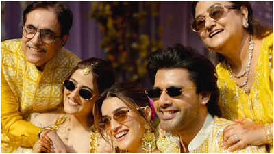 Kriti Sanon shares Nupur Sanon’s pre-wedding moments in ‘Shaadi Dump Part 1’ — see photos