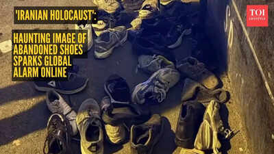 'Iranian Holocaust': Haunting image of abandoned shoes sparks global alarm online