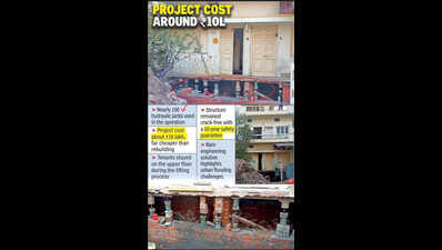 Nagpur Family Lifts 45-Yr-Old 2-Storey Home To Beat Cement Road Flooding