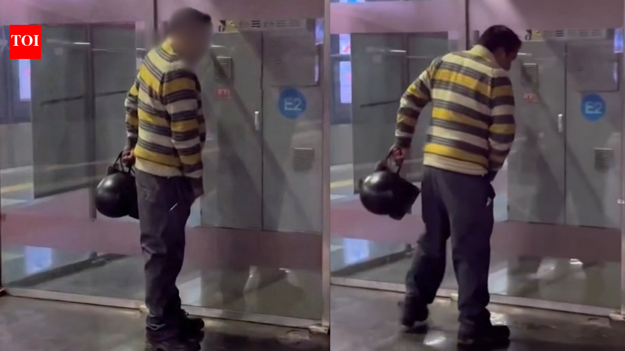 Delhi Metro commuter caught urinating on platform, flees after being recorded; DMRC responds