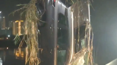 Noida techie death case: NDRF retrieves car from waterlogged trench after three days — video