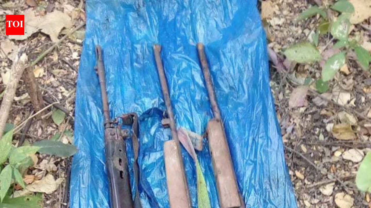 Nine Maoist worth Rs 45 lakh surrender in Gariyaband district of Raipur range, ex-cadre's lead unearths cache of arms