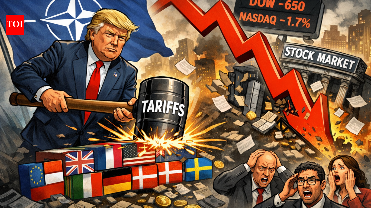 US stocks today: Markets trail as Trump threatens EU tariffs; Dow Jones slips 1.5%, Nasdaq down 1.7%