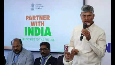 Naidu promotes one family one entrepreneur vision at Davos Summit