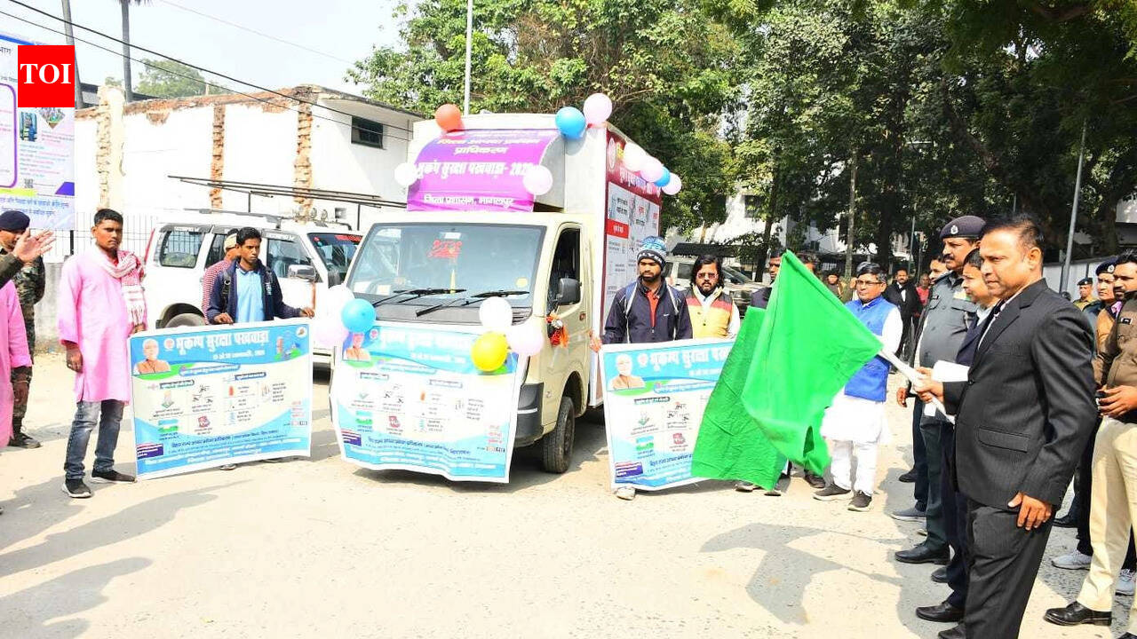 Earthquake awareness vehicles launched in Bhagalpur