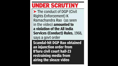 DGP Rao suspended over sleaze video, to face investigation
