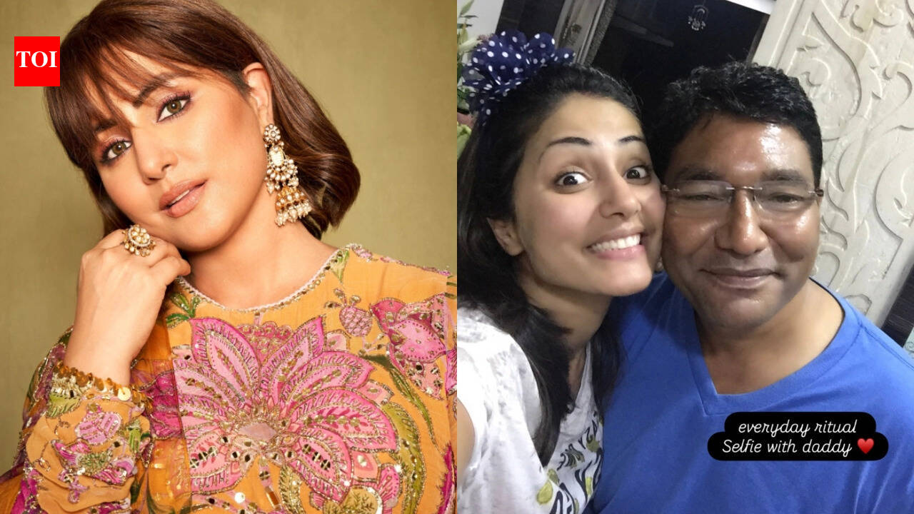 Yeh Rishta Kya Kehlata Hai actress Hina Khan recalls an emotional memory when ‘she cried in the arms’ of her late father