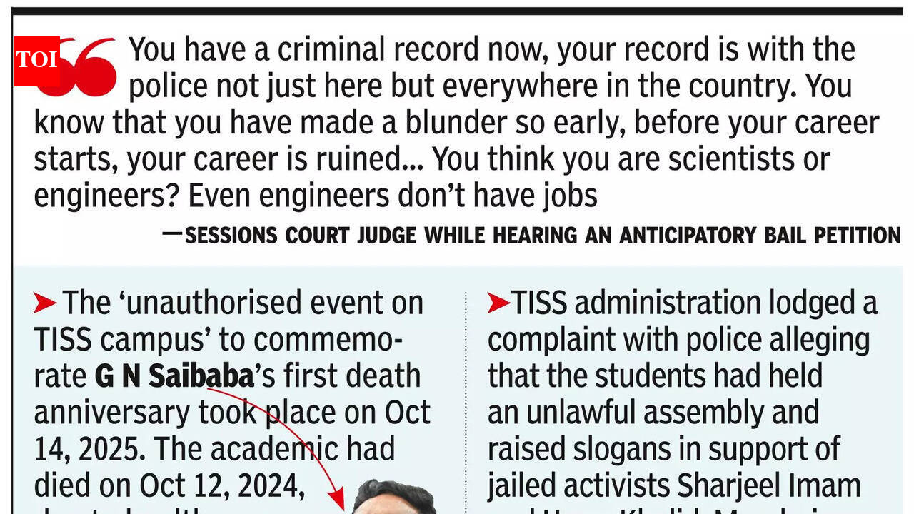 ‘Your career’s ruined’: Judge warns TISS students linked to Saibaba event; 9 facing probe for organising unauthorised function