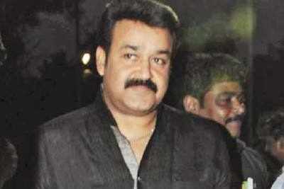 Mohanlal at a filmi party in Kochi