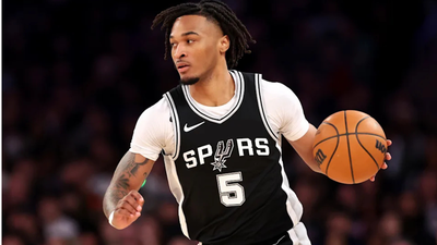 Stephon Castle causes unexpected delay as warmup session goes wrong ahead of San Antonio Spurs and Houston Rockets clash