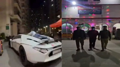  Man’s year-old stunt clip with kid on sports car roof leads to arrest