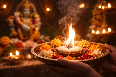 Why camphor is used in aarti and what it symbolises