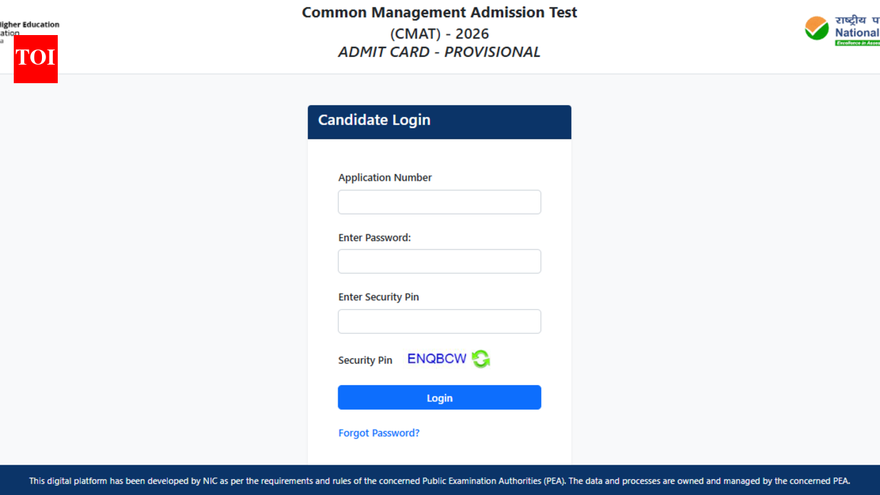 CMAT admit card 2026 released: Check direct link to access hall tickets here