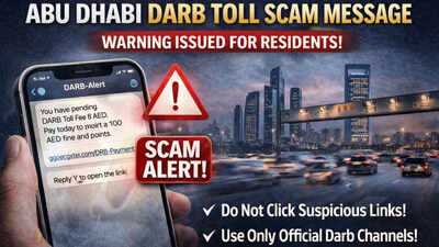 Abu Dhabi Dar​b toll scam alert: Fraudsters sending fake pending fees messages, what UAE residents must know
