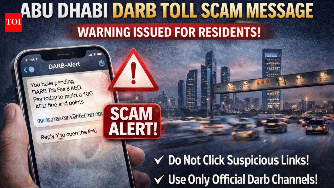 Abu Dhabi Dar​b toll scam alert: Fraudsters sending fake pending fees messages, what UAE residents must know