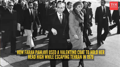 How Iran’s last empress left Tehran in an iconic Valentino coat that ultimately made history