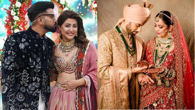 Hina Khan, Rocky Jaiswal on Avika Gor and Milind Chandwani’s TV wedding; say 'Bahut daring cheez hai, we can't do this'