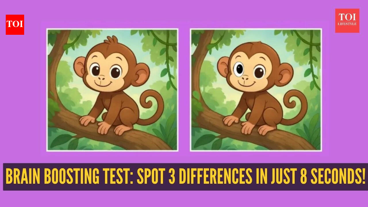 Brain boosting test: Spot 3 tricky differences in these monkey pictures in just 8 seconds!
