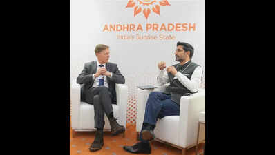 At Davos, Lokesh pitches investments in clean energy, technology