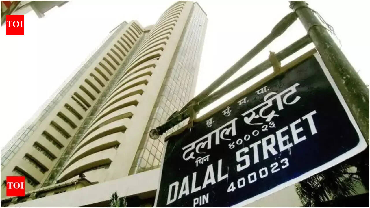 Sensex swings 1.3k pts, ends below 82k