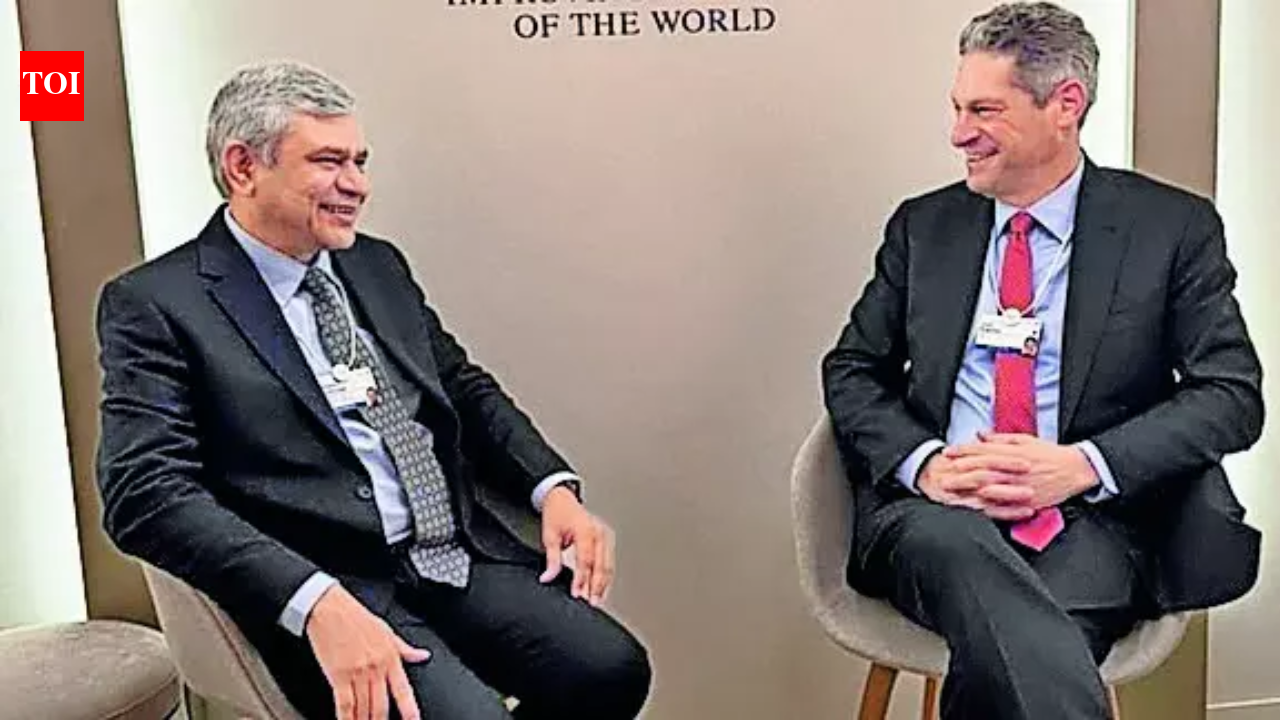 'India in 1st leagueof AI nations, not a follower': IT minister Ashwini Vaishnaw at Davos; focus on deployment over large models