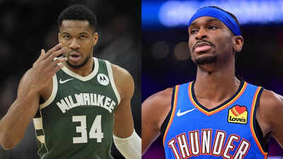 “I just want a little bit”:  Giannis Antetokounmpo hilariously tries stealing Shai Gilgeous-Alexander’s aura in candid interaction