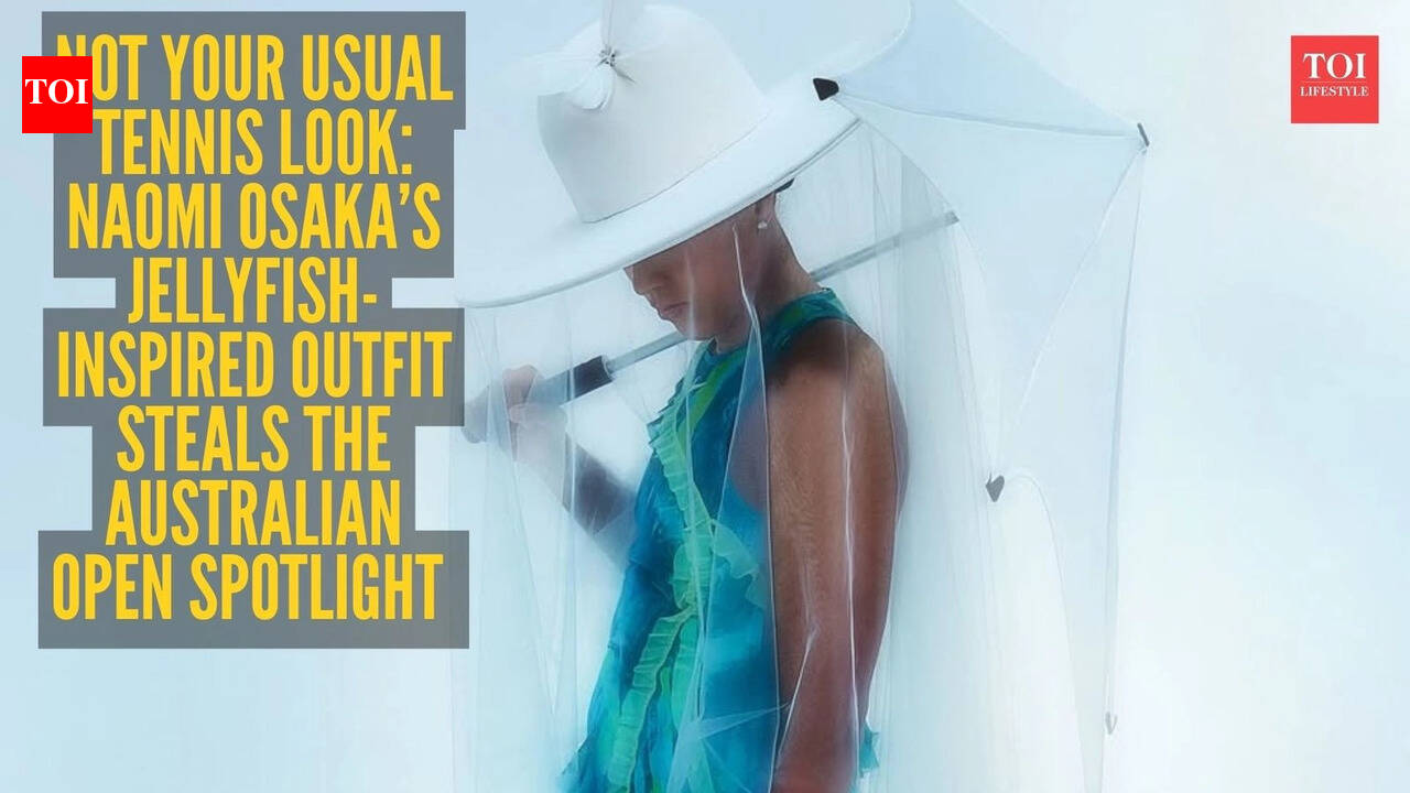 Jellyfish, veils and parasols: Why Naomi Osaka’s Australian Open 2026 outfit is going viral