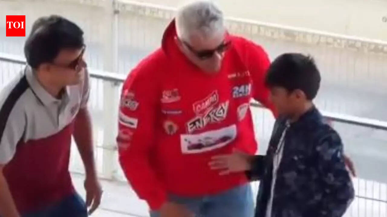 Ajith Kumar’s viral fan moment in Dubai, actor shines on the racing track