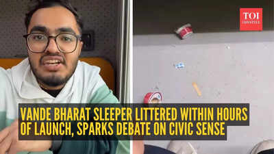 Shocking! Vande Bharat Sleeper littered within hours of launch, sparks debate on civic sense
