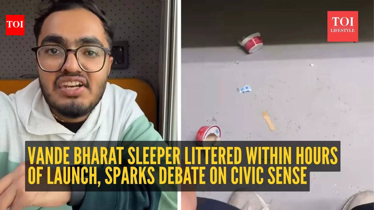 Shocking! Vande Bharat Sleeper littered within hours of launch, sparks debate on civic sense