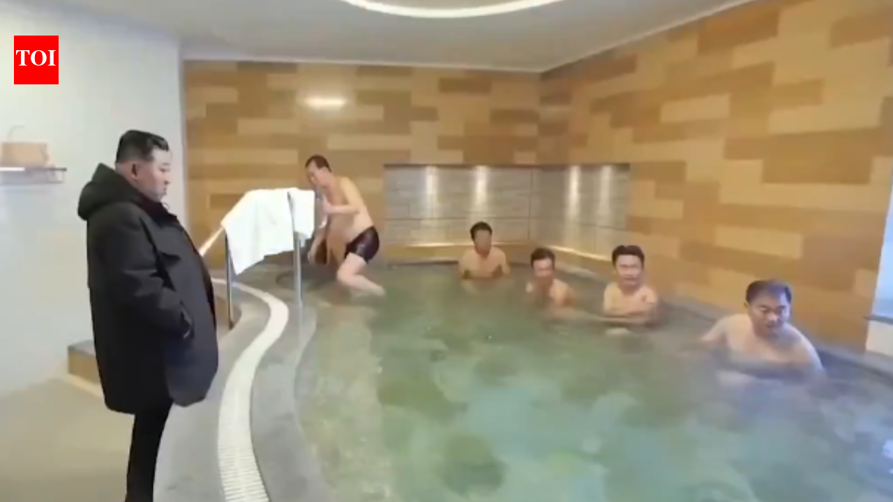 Watch: Kim Jong Un’s softer side on display as he tours hot springs and luxury resorts
