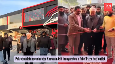 Pakistan Defence Minister Khawaja Asif Inaugurates Fake Pizza Hut Outlet, Trolled on Social Media