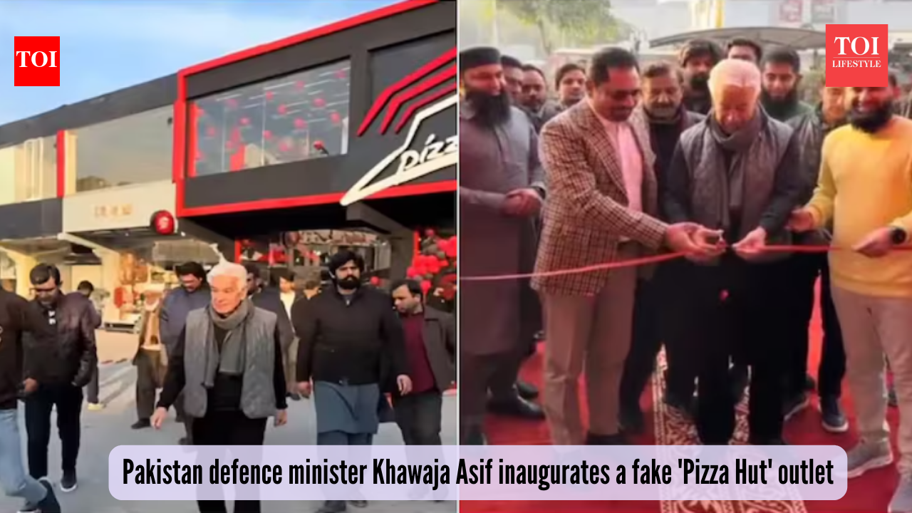 Pakistan Defence Minister Khawaja Asif inaugurates fake ‘Pizza Hut’ and internet loses it