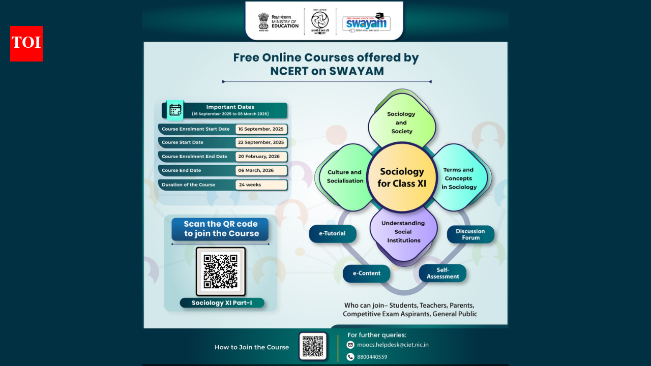 NCERT offers 24-week free online Sociology course with certificate on SWAYAM: Here is what school students should know