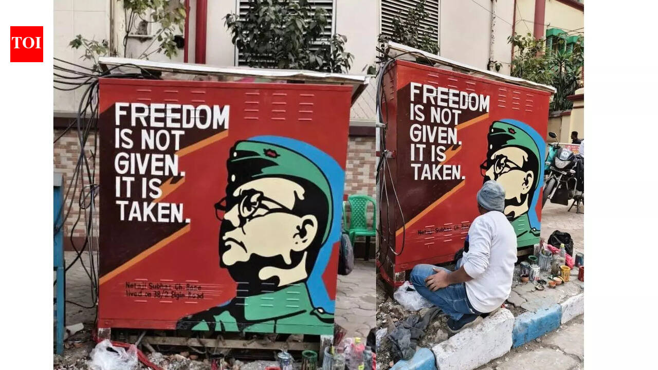 Netaji artwork outside his home repainted on his birth anniversary