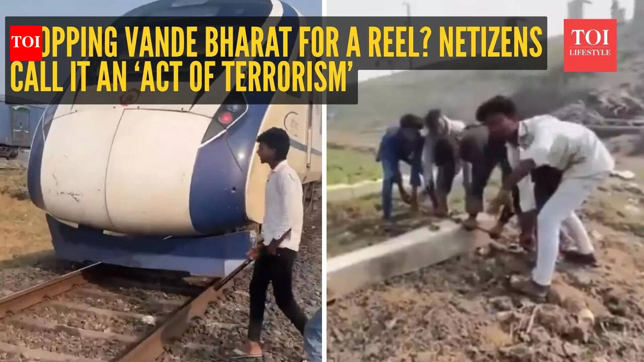 Stopping Vande Bharat for a reel? Netizens call it an ‘act of terrorism’