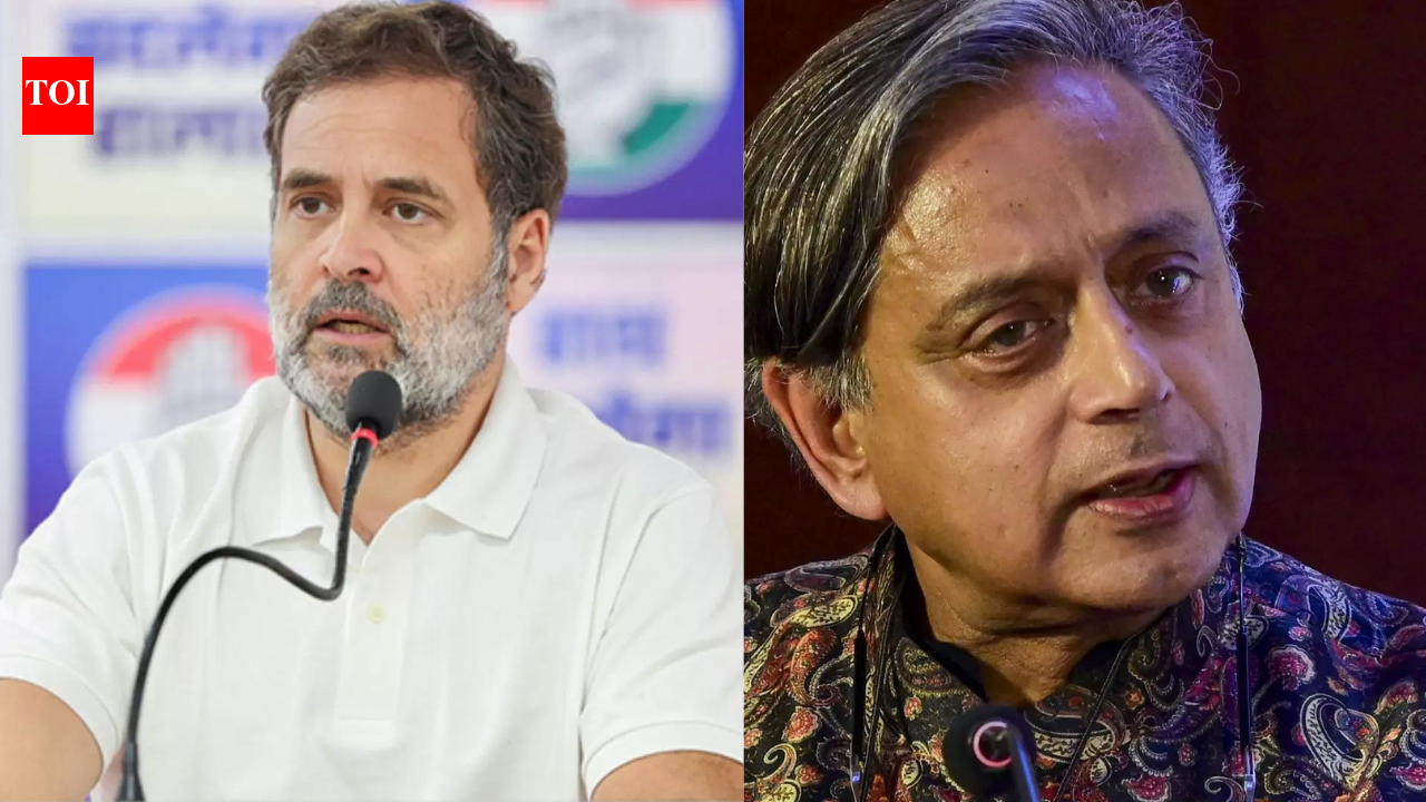 Upset over Rahul 'snub', Tharoor skips poll meet with Cong brass, goes for lit fest instead