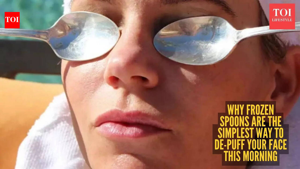 Why frozen spoons are the simplest way to de-puff your face this morning