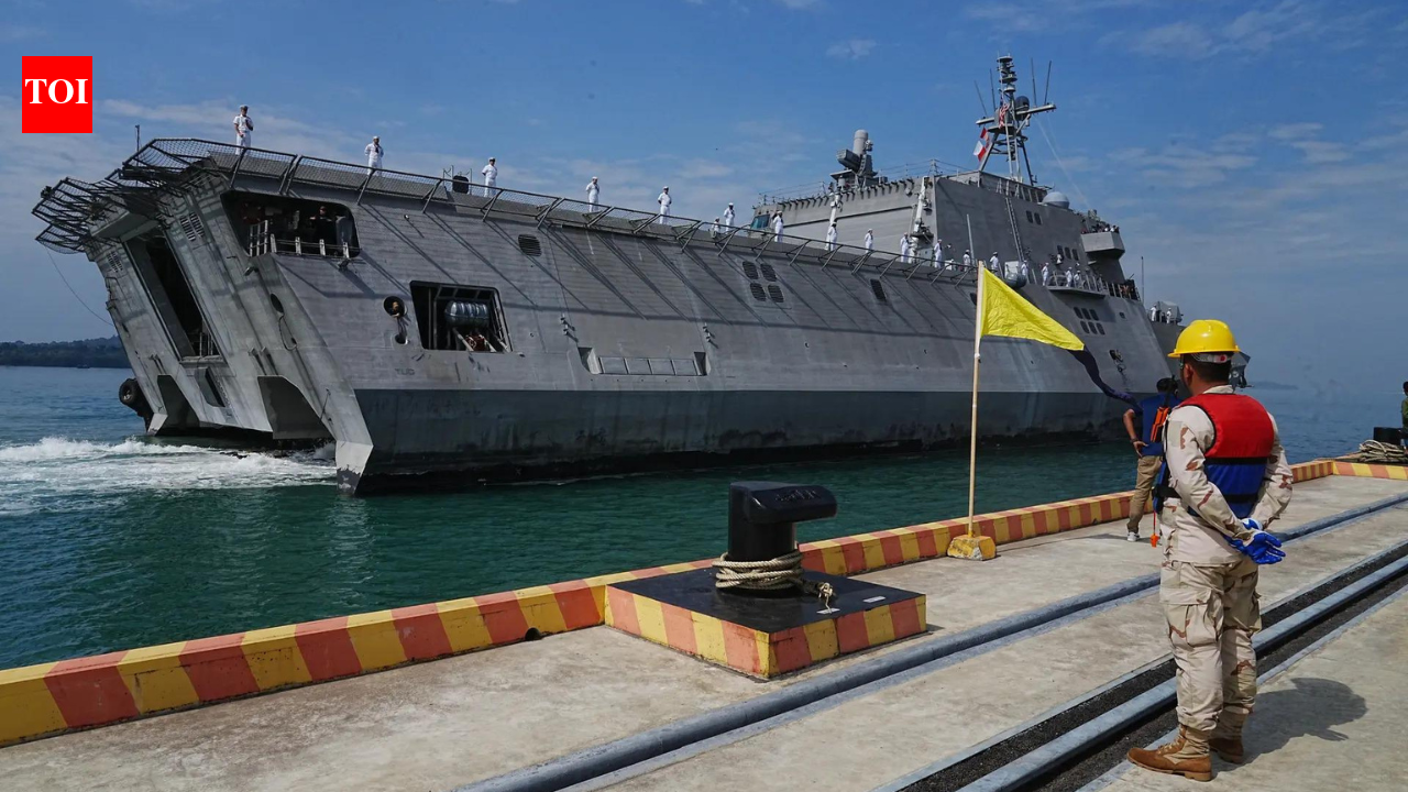 US warship docks at Cambodia’s Chinese-funded Ream base for first time since renovation