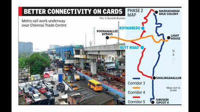 Koyambedu to Butt Road phase-2 metro rail stretch to open by June