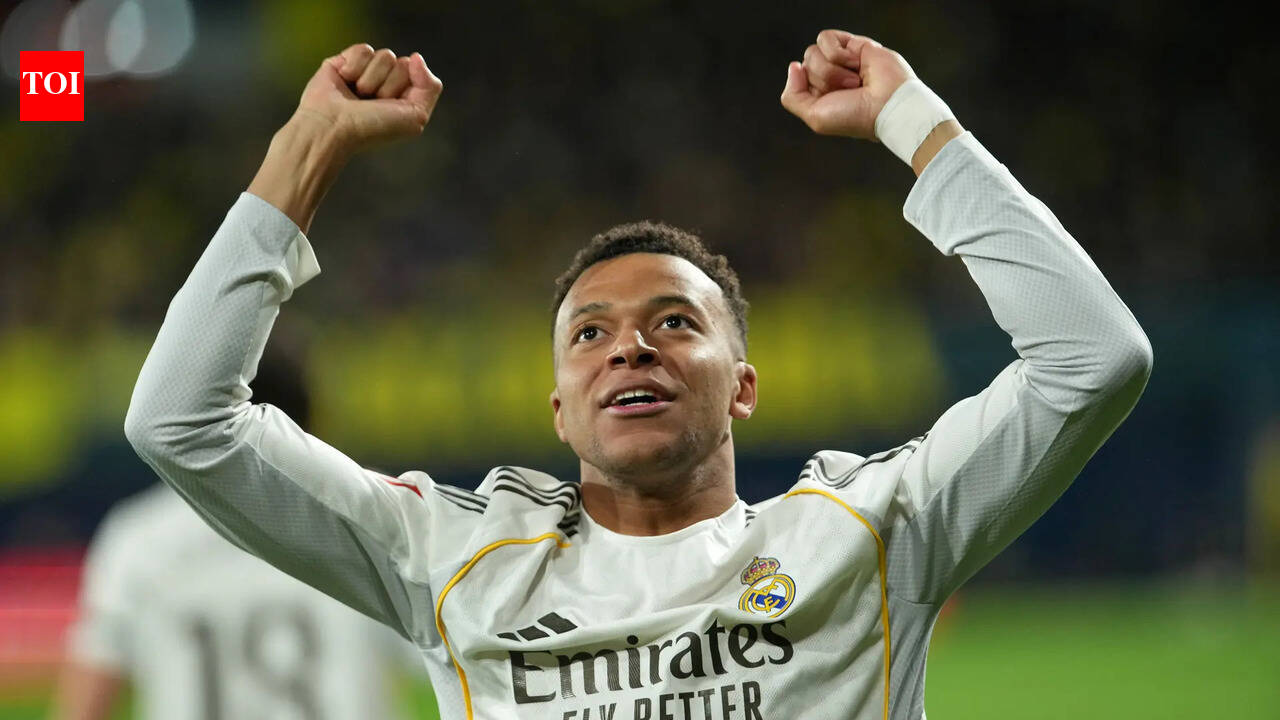 Mbappe double at Villarreal takes Real Madrid top of La Liga