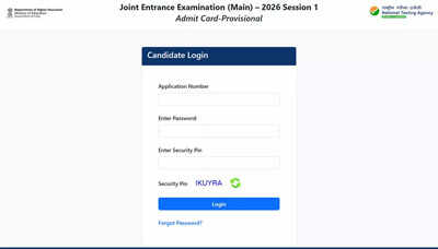 JEE Main 2026 Session 1 admit cards released for 28 and 29 January exams dates; direct link