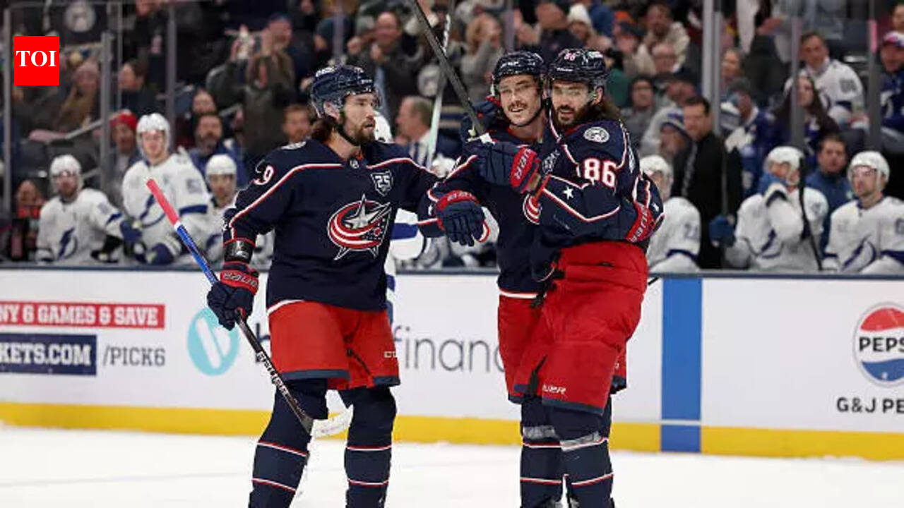 Columbus Blue Jackets break Tampa Bay Lightning’s streak with Mason Marchment dominating with hat trick and assist
